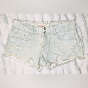 Light Wash Blue Jean Cut Off Shorts Women’s Size 8